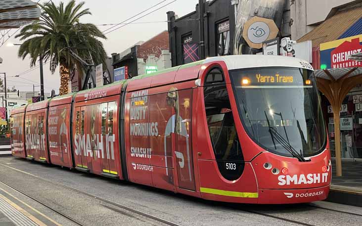 Yarra Trams Citadis 5103 Doordash